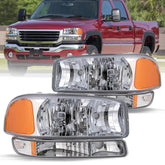 VehicleAid Headlights For 1999-2006 GMC Sierra 1500 2500 3500